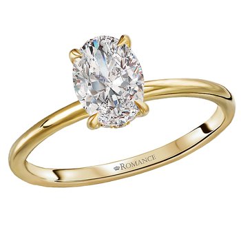 Diamond Hidden Halo Engagement Ring 160151-OV100Y