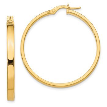 14K Polished Earrings