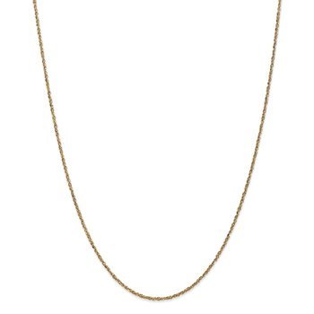 14K 10 inch 1.7mm Ropa with Lobster Clasp Anklet RPA028