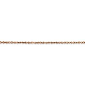 14K Rose Gold 10 inch 1.7mm Ropa with Lobster Clasp Anklet RSC28