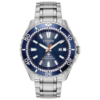 Eco-Drive Quartz Dive Mens Watch Stainless Steel