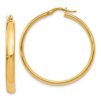14K Polished Earrings