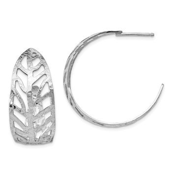 SS Rhodium-plated Fancy Earrings
