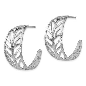 SS Rhodium-plated Fancy Earrings