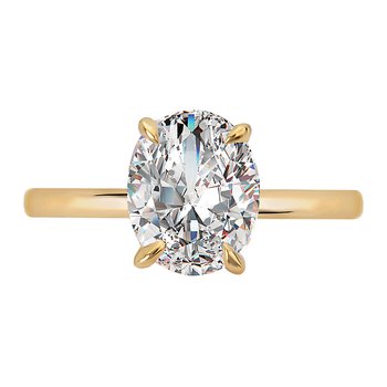 Diamond Hidden Halo Engagement Ring 160151-OV200Y
