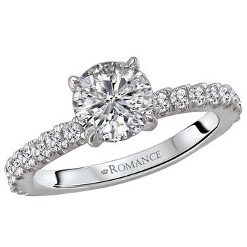 Peg Head Semi-Mount Diamond Ring 117997-100K