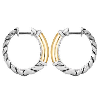 Ladies Fashion Two-Tone Earrings