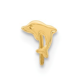 14k 23 Gauge Dolphin Nose Ring