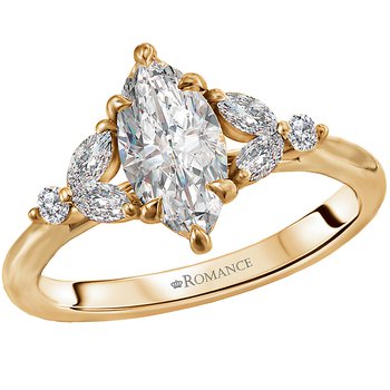 Classic Semi-Mount Engagement Ring 160125-MQ100Y