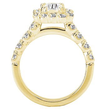 Halo Semi-Mount Diamond Ring