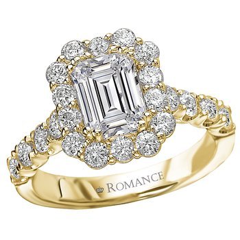 Halo Semi-Mount Diamond Ring