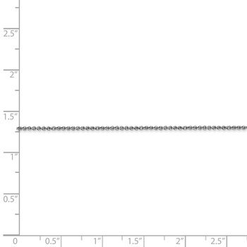 10k WG 1mm Round Open Link Cable Chain Anklet 10PE74