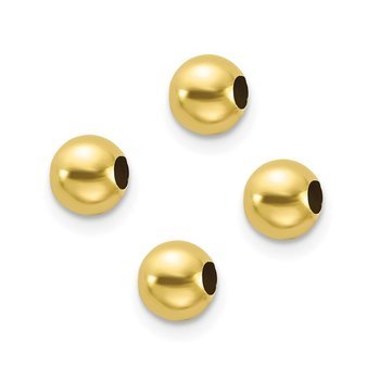 10k Set of 4, 4mm Spacer Beads 10XCK155