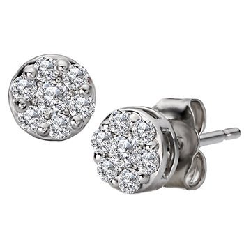 Halo Diamond Earrings
