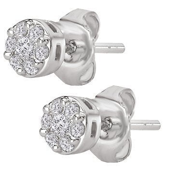 Halo Diamond Earrings